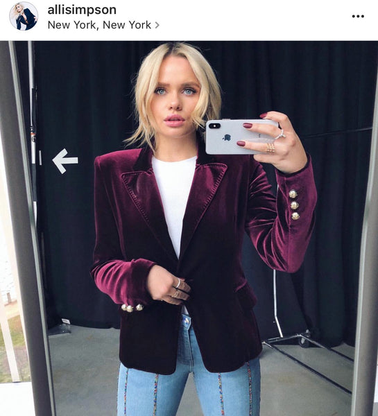 ALLI SIMPSON WEARING IMAGE DU IMAGE JEANS WITH MULTICOLORED CRYSTALS